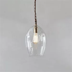 Nkuku Otoro Glass Pendant Small Oval